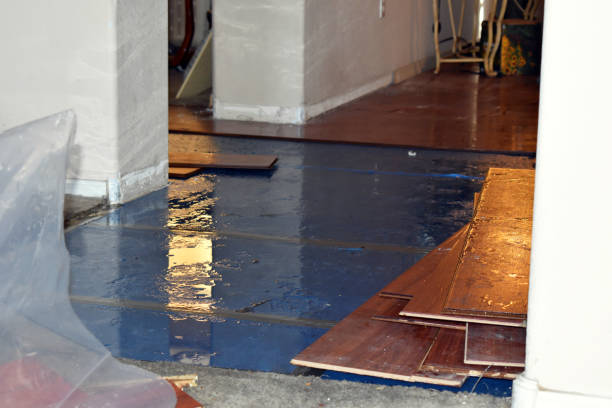 Professional Water Extraction technician working in Hankamer, TX